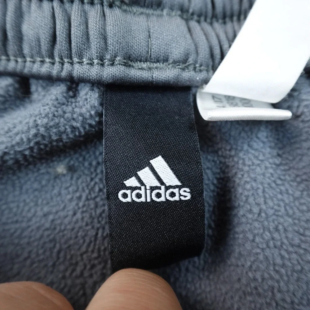 Adidas Sweatpants Mens S Gray Athletic Jogger Drawstring Workout Gym Pants Train